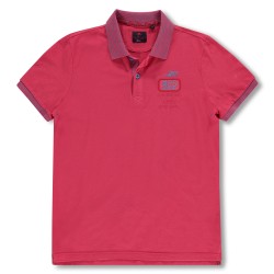 Polo rouge lavé